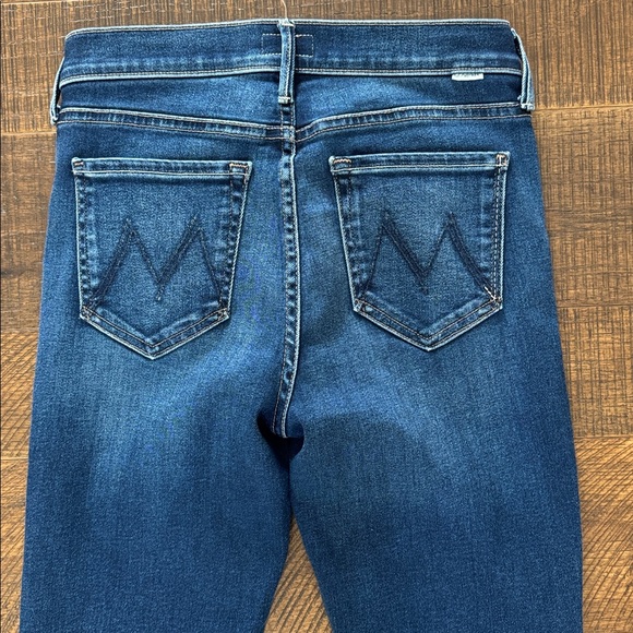 MOTHER The Outsider Ankle Fray Jeans Uncharted Waters Size 26 - Picture 12 of 12